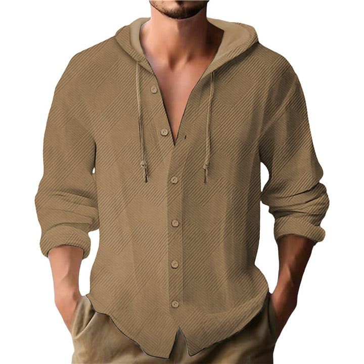 Herren Kapuzenbluse mit strukturiertem Design Aliams