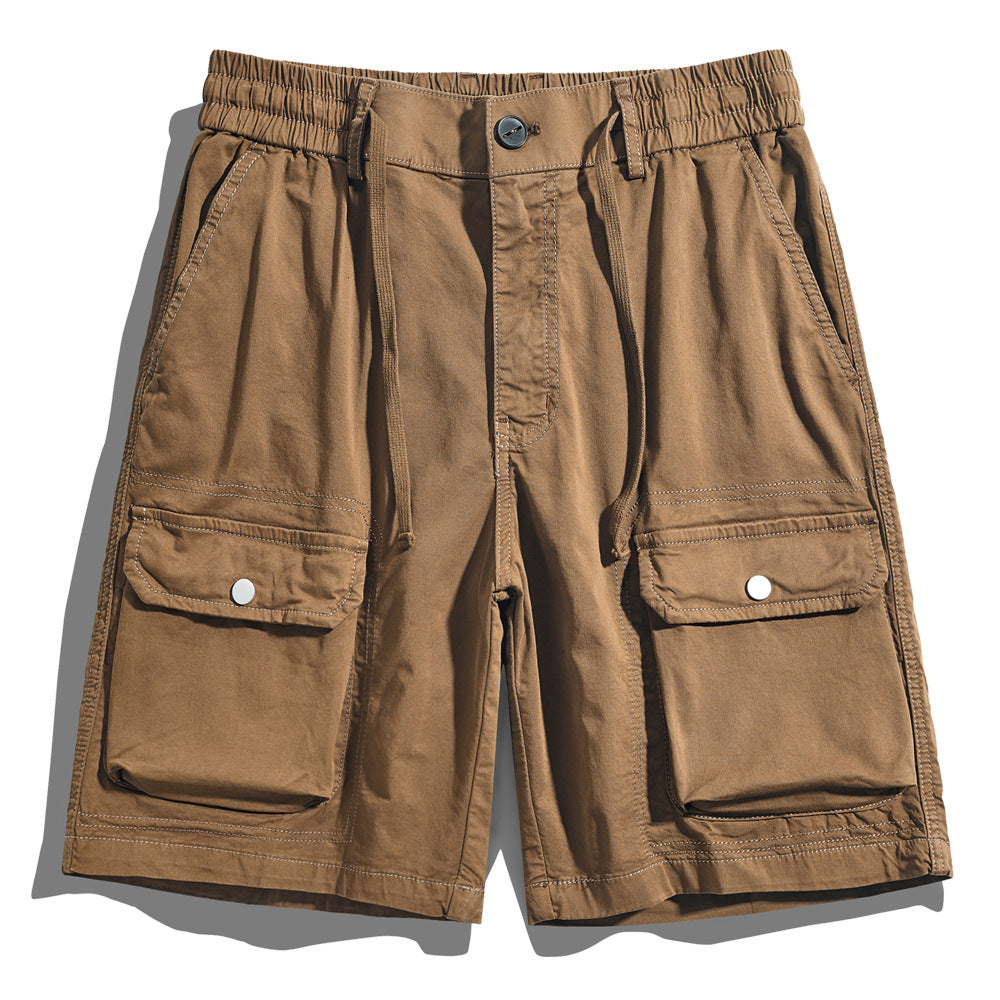 Herren Cargo-Shorts mit elastischem Bund und multifunktionalen Taschen Aliams 1758210123