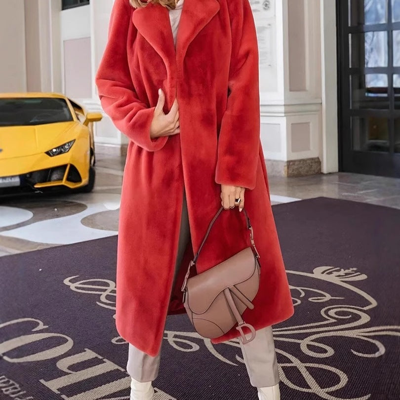 Damen elegante Fleecejacke mit modernem Schnitt und großzügigen Taschen Aliams