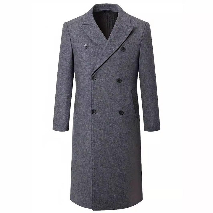 Herren eleganter Doppeltknopf-Trenchcoat Aliams