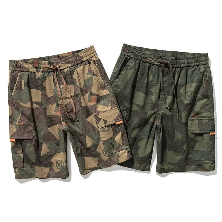 Herren Cargo-Shorts mit multifunktionalen Taschen und moderner Camouflage-Optik Aliams