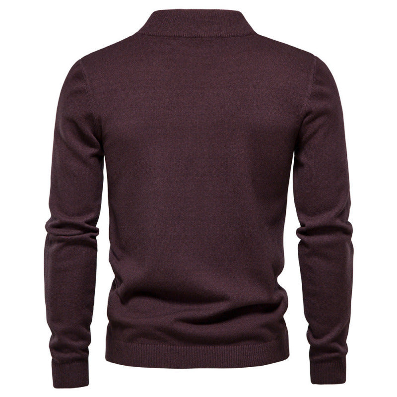Herren Strickpullover mit hohen Kragen Aliams