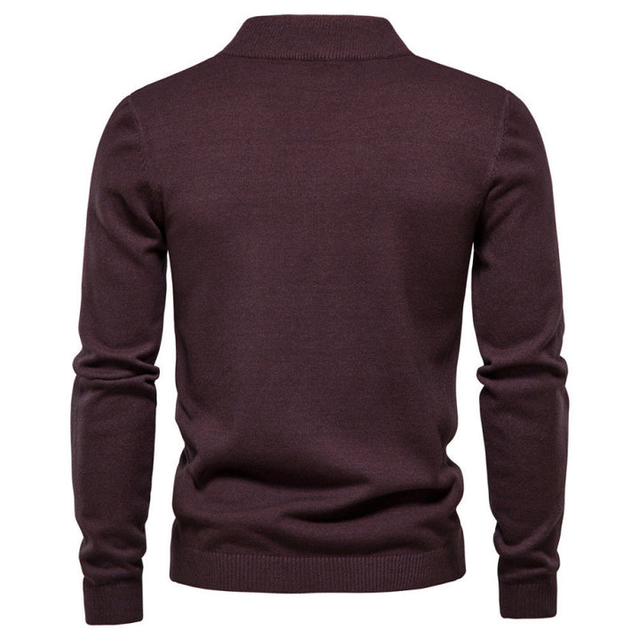 Herren Strickpullover mit hohen Kragen Aliams