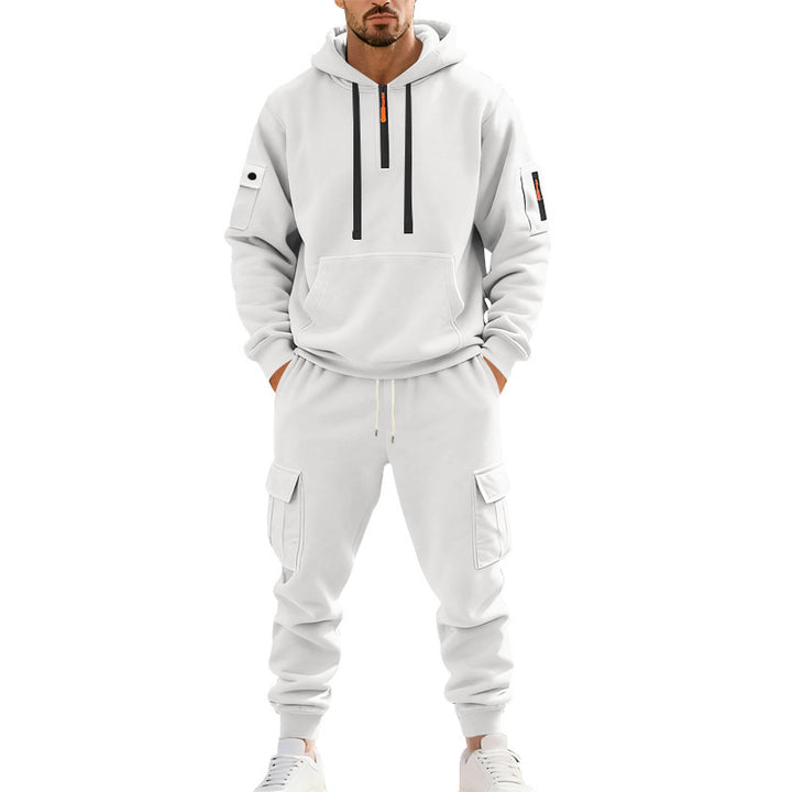 Herren komfortables Hoodie- und Cargo-Set Aliams