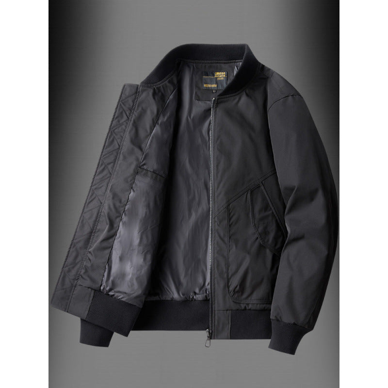 Herren funktionale Bomberjacke mit Reißverschluss und praktischem Innenfutter Aliams