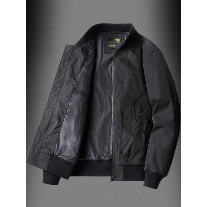 Herren funktionale Bomberjacke mit Reißverschluss und praktischem Innenfutter Aliams