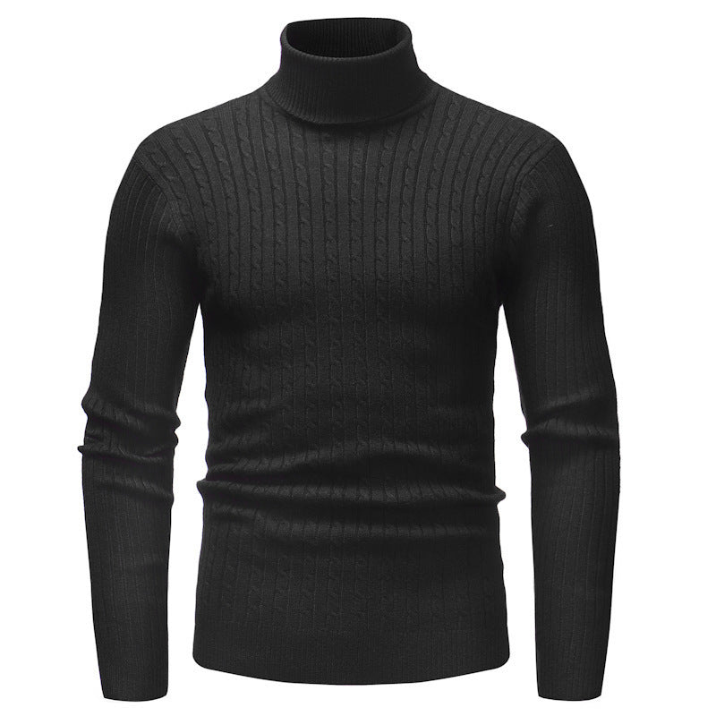 Herren eleganter Rollkragenpullover aus feiner Strickware Aliams