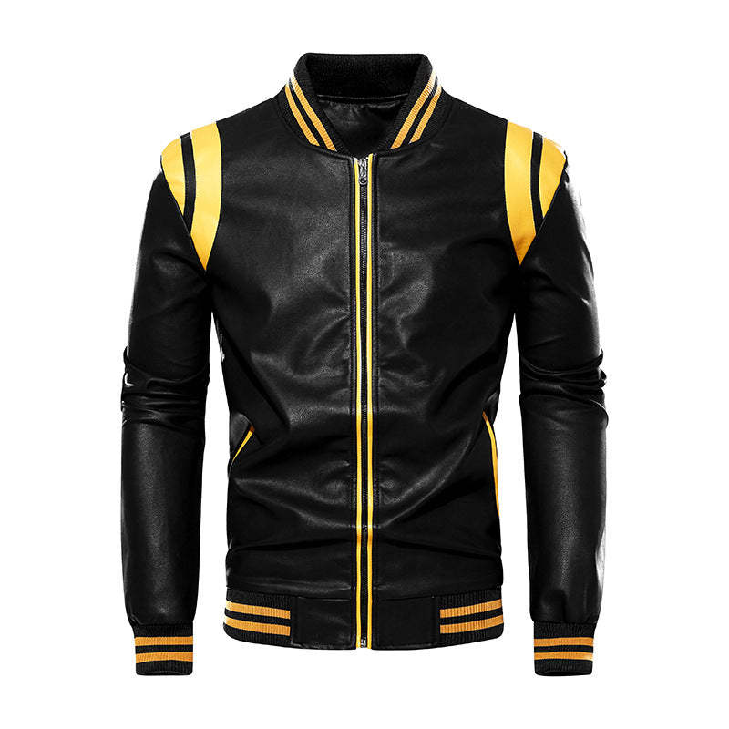 Herren sportliche Bomberjacke mit strukturiertem Design und seitlichen Eingrifftaschen Aliams