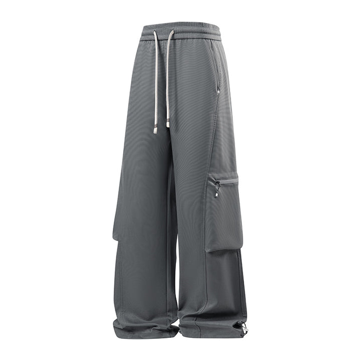 Herren Bequeme Cargo-Hose mit elastischem Bund und praktischen Reißverschlusstaschen Aliams