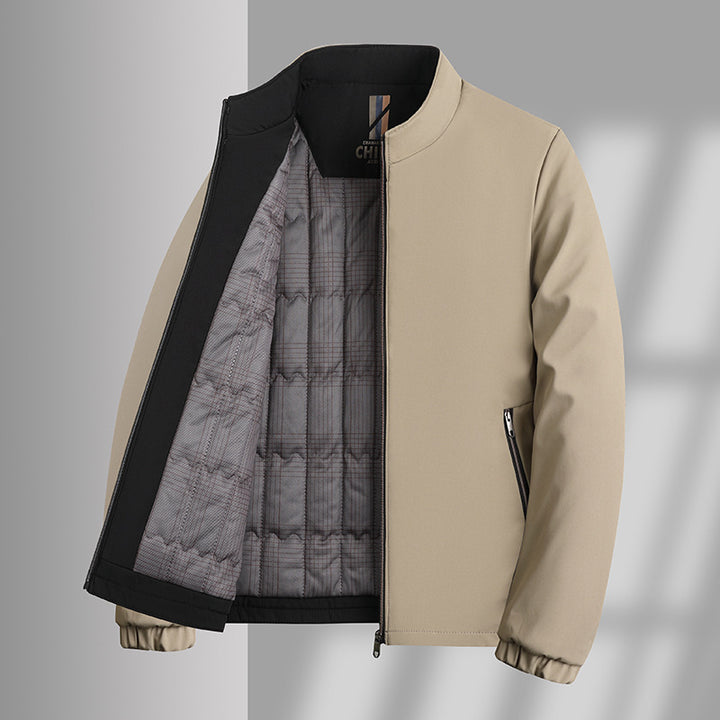 Herren isolierte Übergangsjacke mit praktischem Stehkragen Aliams