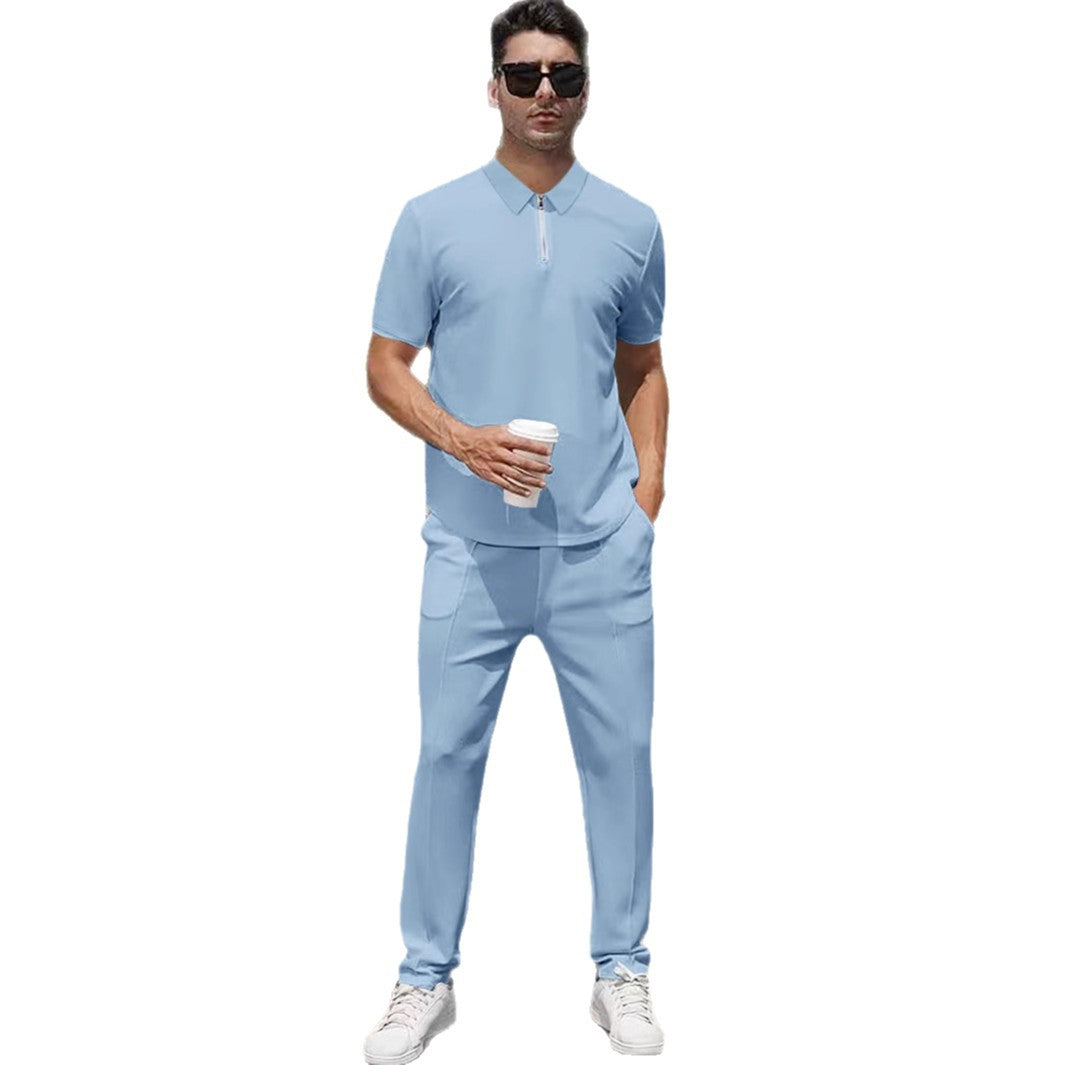 Herren sportliches Polo- und Jogginganzug-Set Aliams