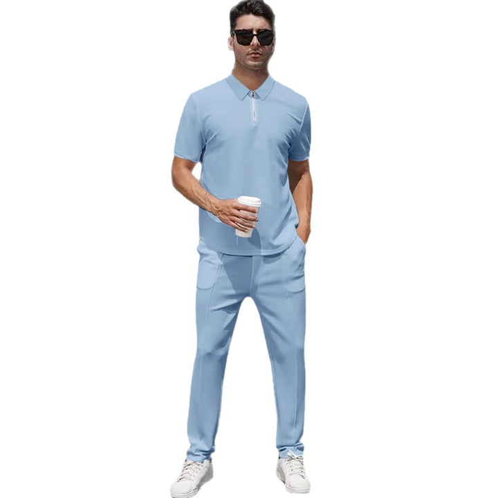 Herren sportliches Polo- und Jogginganzug-Set Aliams