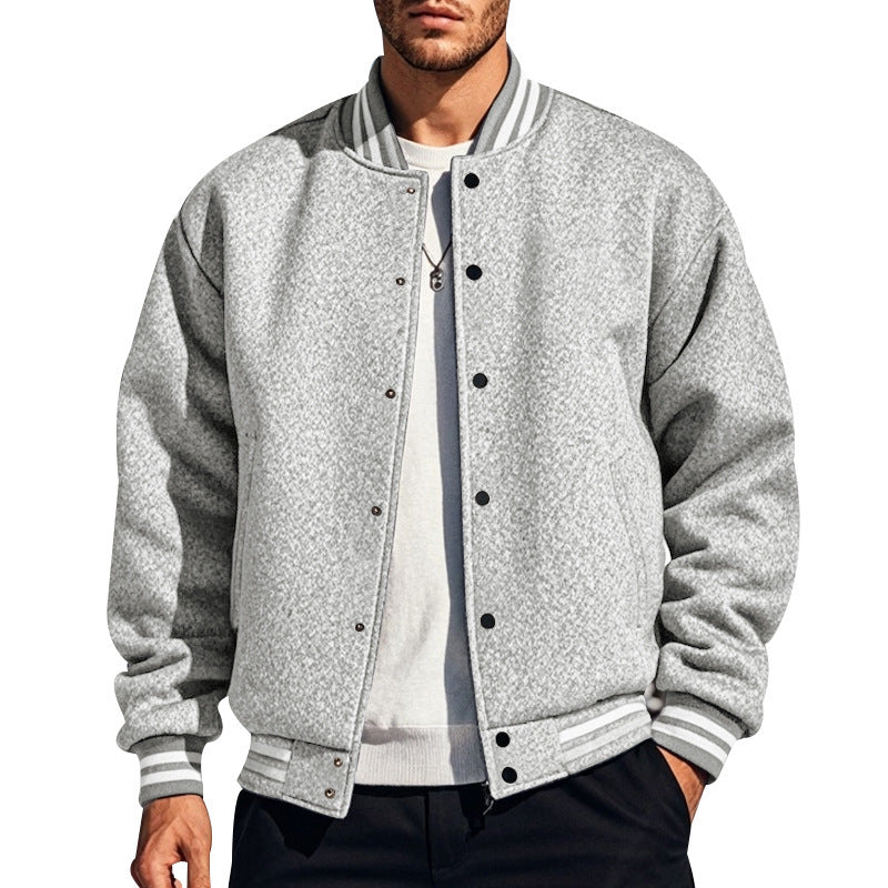 Herren Collegejacke mit elastischen Bündchen und hochwertiger Verarbeitung Aliams
