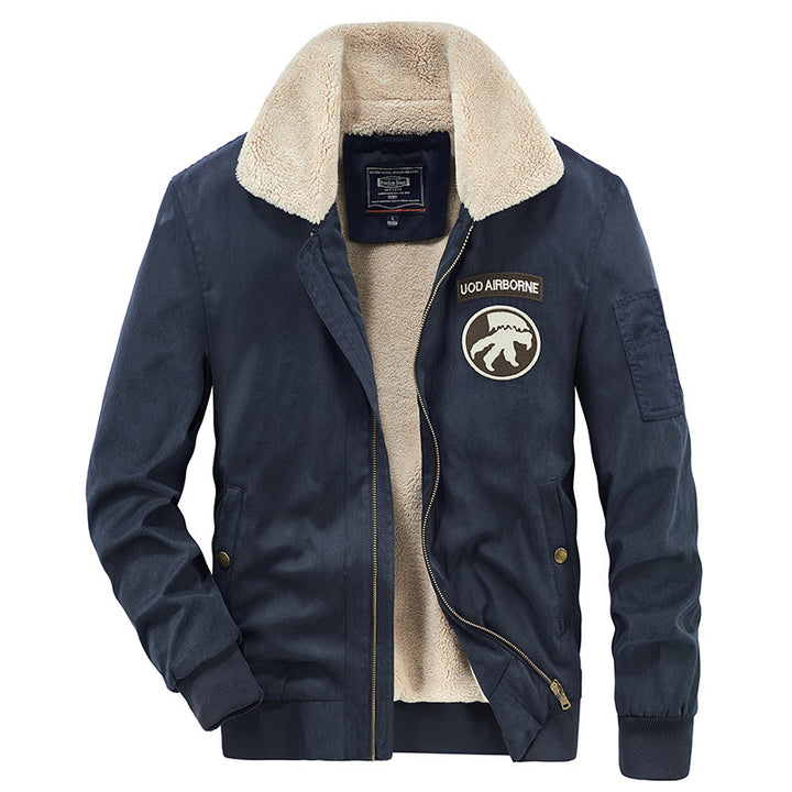 Herren Übergangsjacke mit wärmendem Sherpa-Futter Aliams