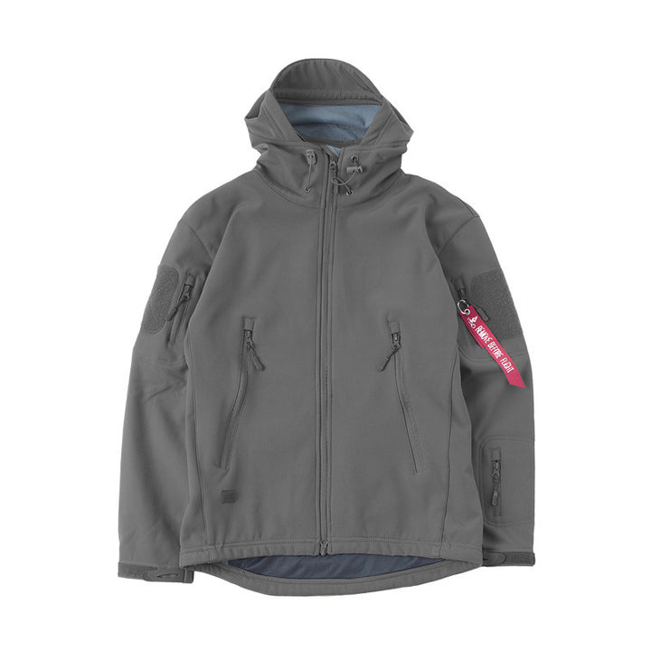 Herren taktische Jacke mit vielseitigen Reißverschlusstaschen und atmungsaktivem Material Aliams