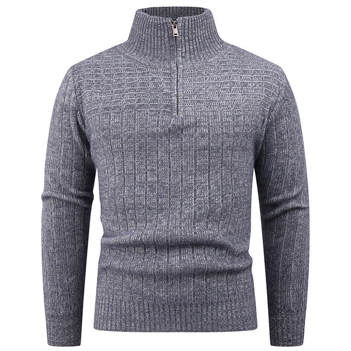 Herren eleganter Rollkragenpullover mit modernem Zopfdesign Aliams