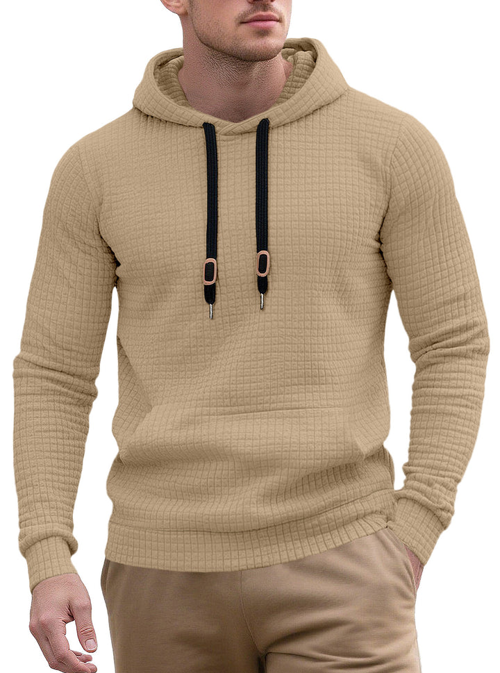 Herren Hoodie mit strukturierter Oberfläche und modischem Design Aliams