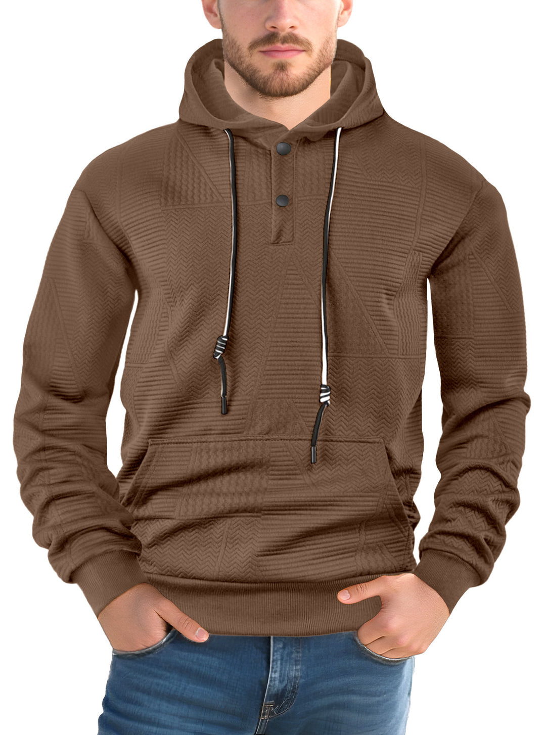 Herren Hoodie mit strukturiertem Design Aliams