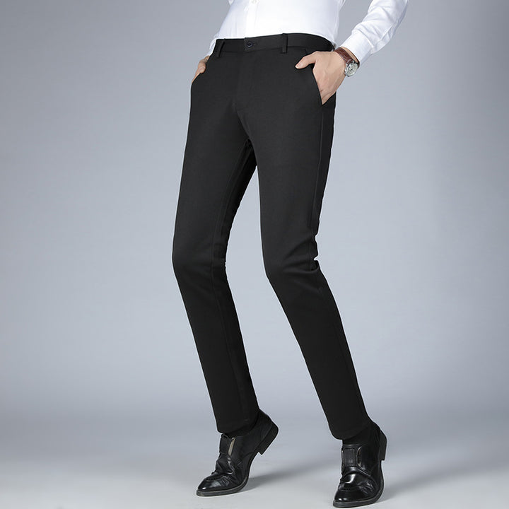 Herren elegante Anzughose mit schmalem Schnitt Aliams