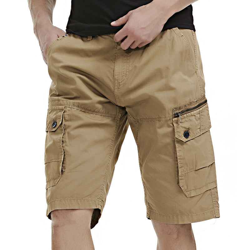 Herren Cargo-Bermudashorts mit praktischen Seitentaschen und verstellbarem Gummizug Aliams
