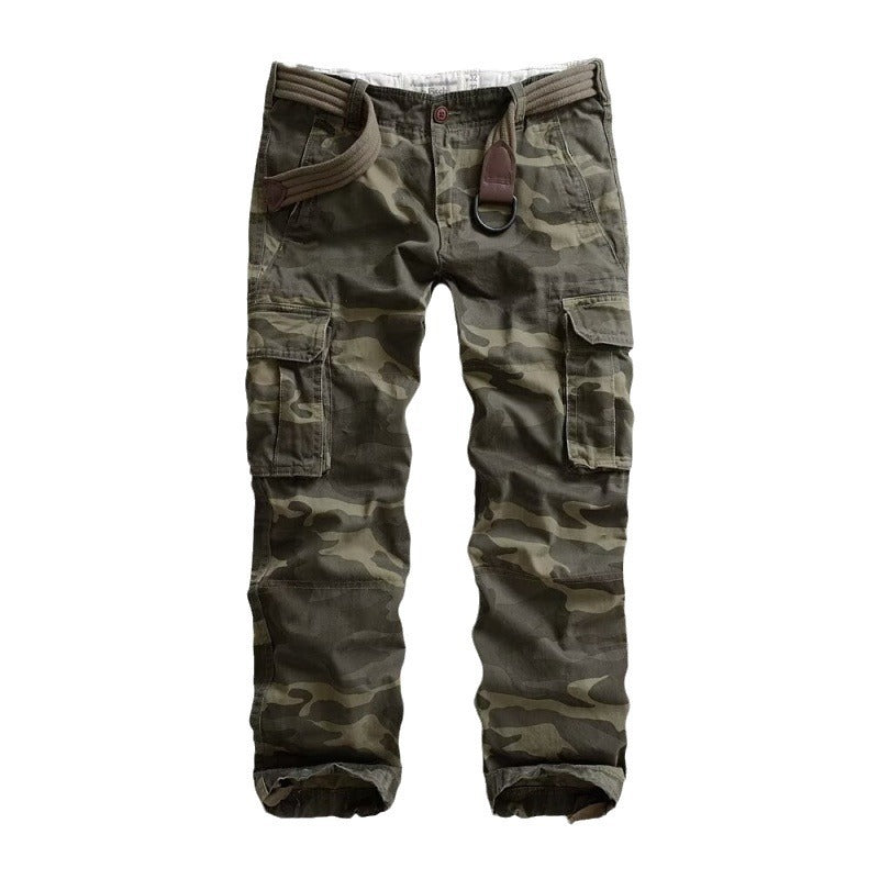 Herren Cargohose mit multifunktionalen Taschen und modernem Camouflagemuster Aliams