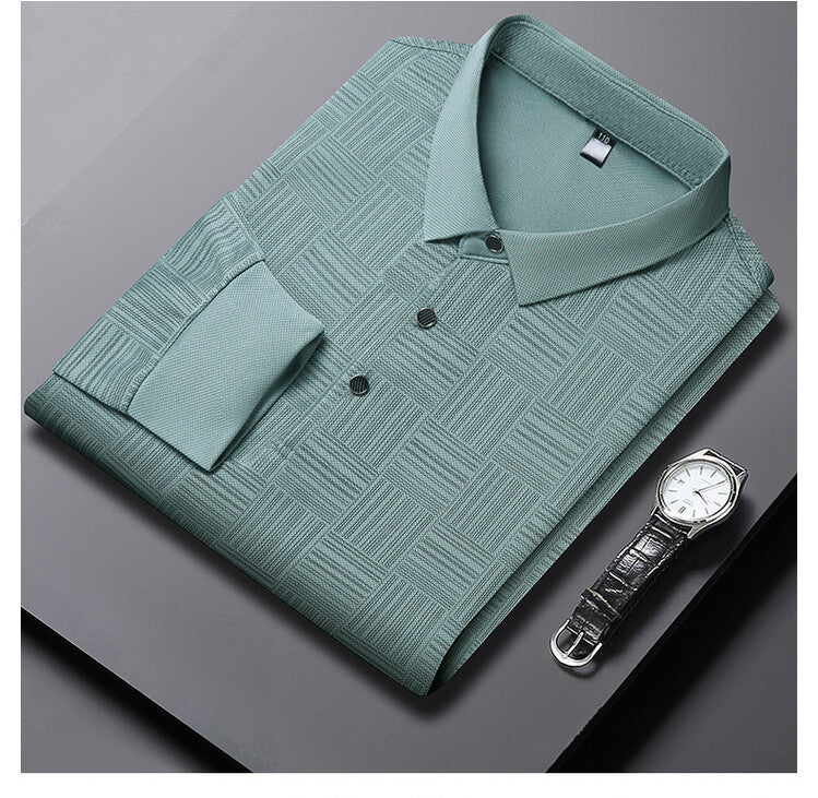 Herren elegantes und atmungsaktives Hemd mit strukturiertem Design Aliams