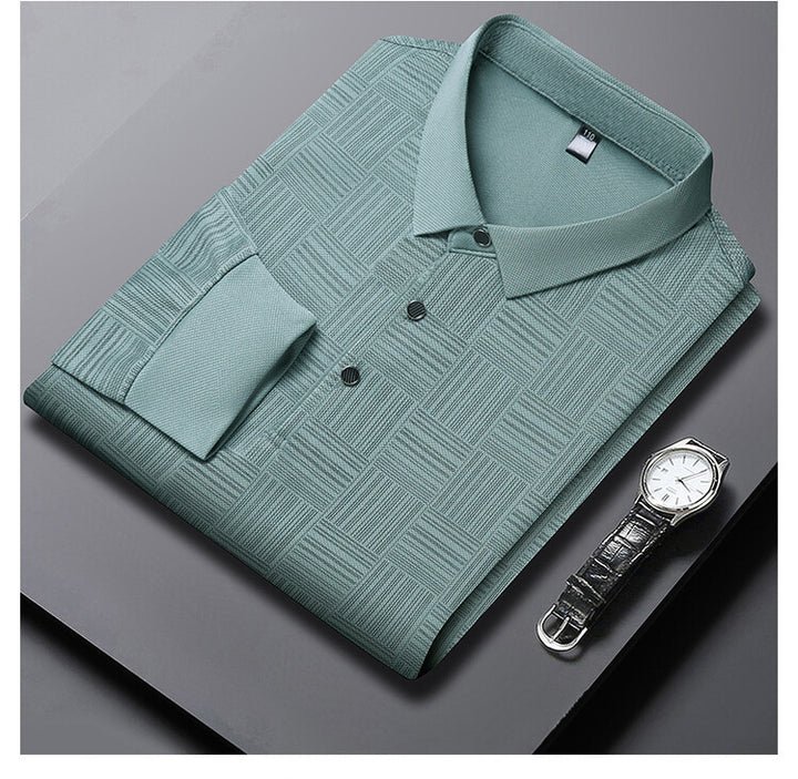 Herren elegantes und atmungsaktives Hemd mit strukturiertem Design Aliams