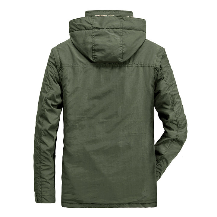 Herren isolierte Utility-Jacke mit abnehmbarer Kapuze Aliams