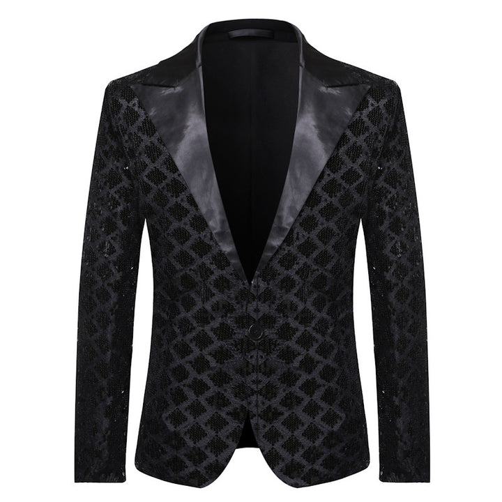 Herren Glitzernder Paillettenblazer Aliams