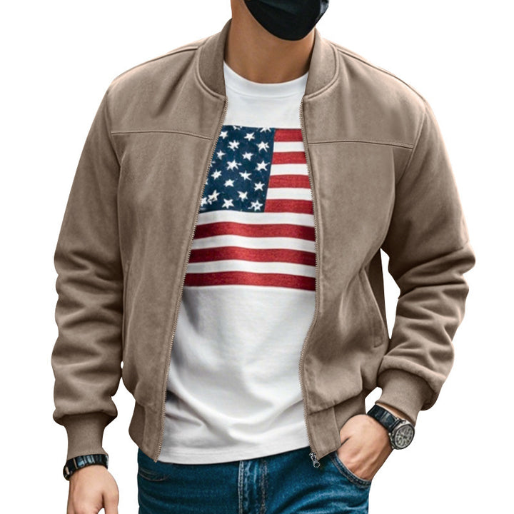 Herren sportliche Bomberjacke mit atmungsaktiven Eigenschaften und stylischem Schnitt Aliams