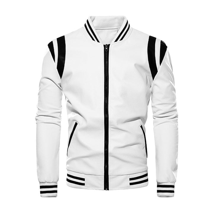 Herren sportliche Bomberjacke mit strukturiertem Design und seitlichen Eingrifftaschen Aliams