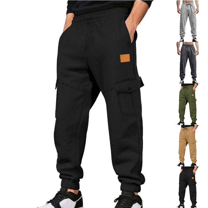 Herren Cargo-Jogginghose mit elastischem Bund und praktischen Taschen Aliams