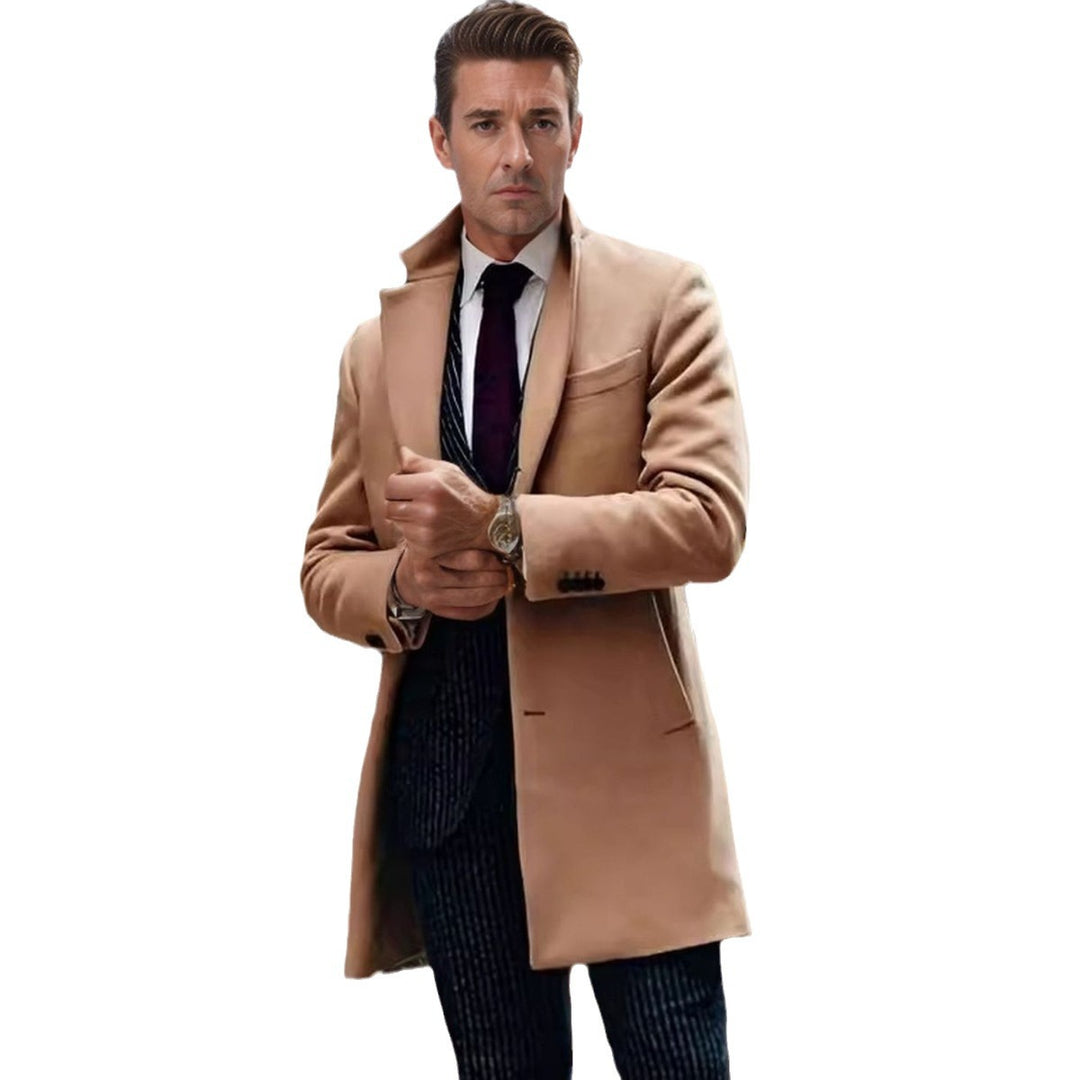 Herren eleganter Mantel im klassischen Schnitt Aliams