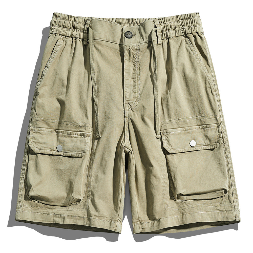 Herren Cargo-Shorts mit elastischem Bund und multifunktionalen Taschen Aliams 1758210123