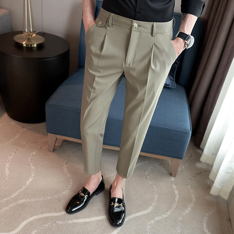 Herren elegante Anzughose mit modernem Schnitt und praktischen Taschen Aliams