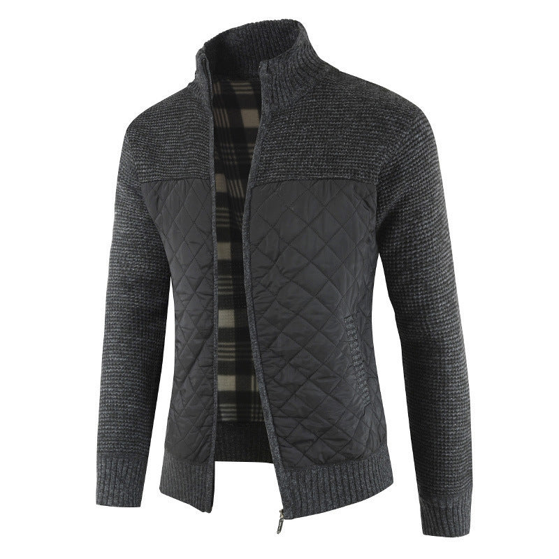 Herren modische Hybridjacke mit strukturiertem Obermaterial Aliams