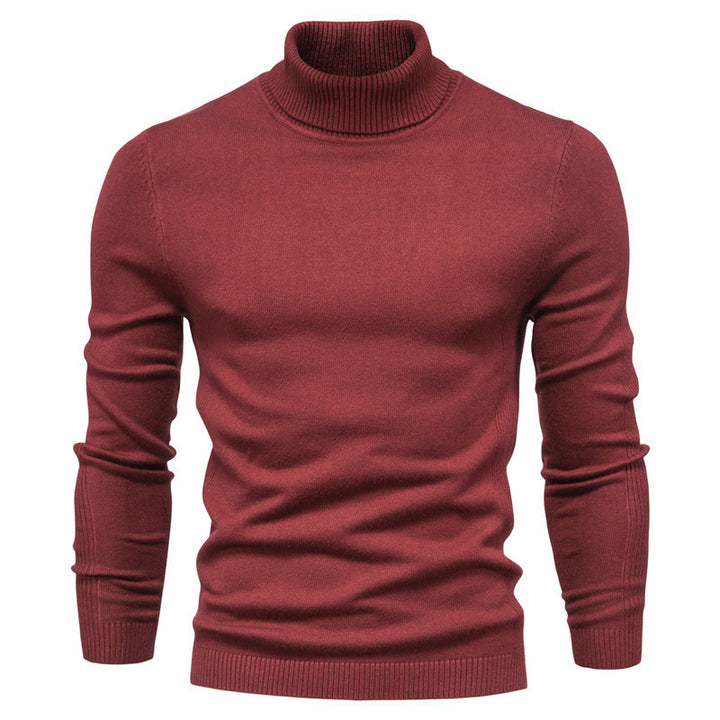 Herren Eleganter Rollkragenpullover aus weicher Wolle Aliams