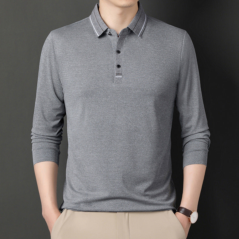 Herren elegantes Poloshirt mit strukturiertem Kragen und stilvollen Akzenten Aliams