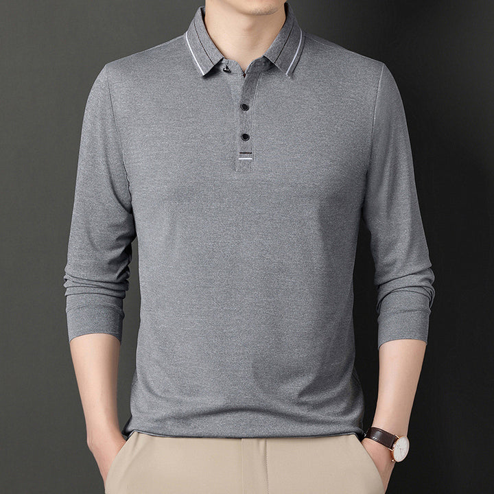 Herren elegantes Poloshirt mit strukturiertem Kragen und stilvollen Akzenten Aliams