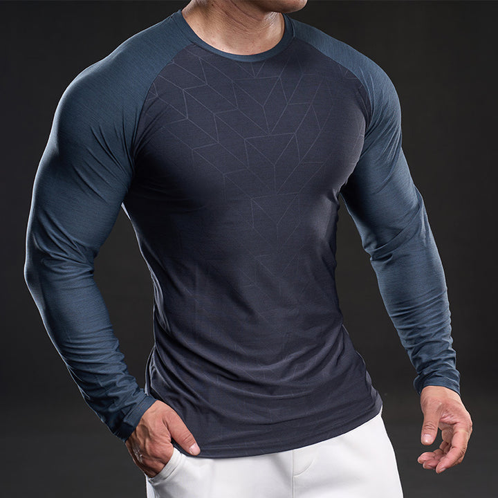 Herren sportliches Funktionsshirt mit langen Ärmeln Aliams