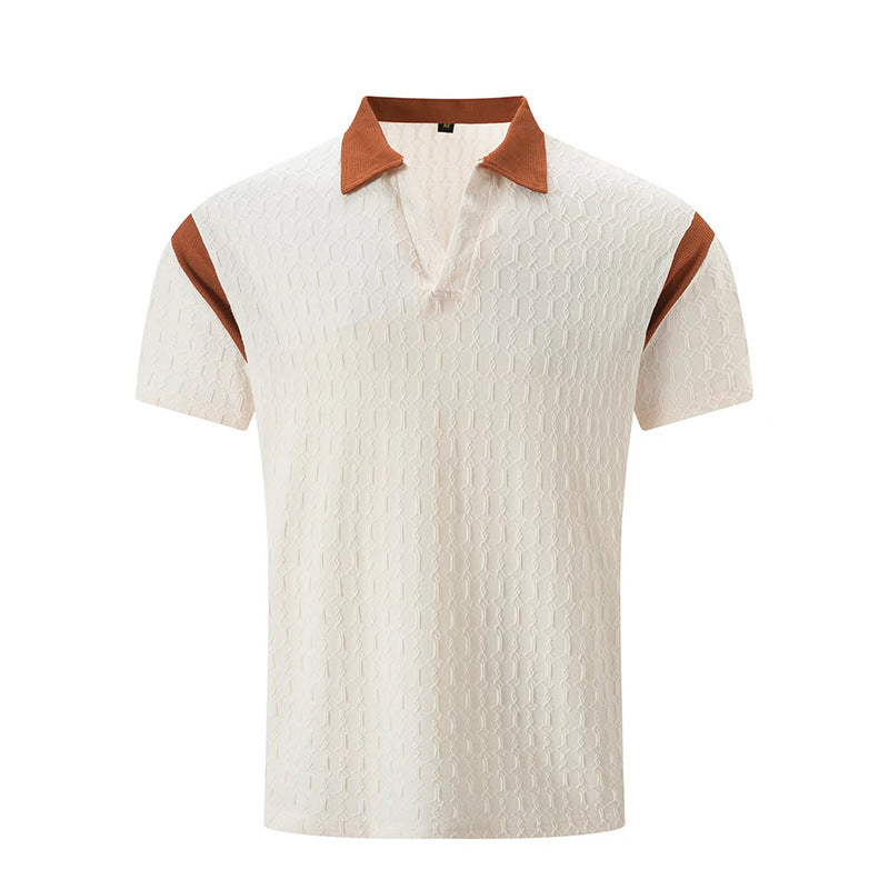 Herren Kurzarm Poloshirt mit strukturiertem Kragen und sportlichem Design Aliams