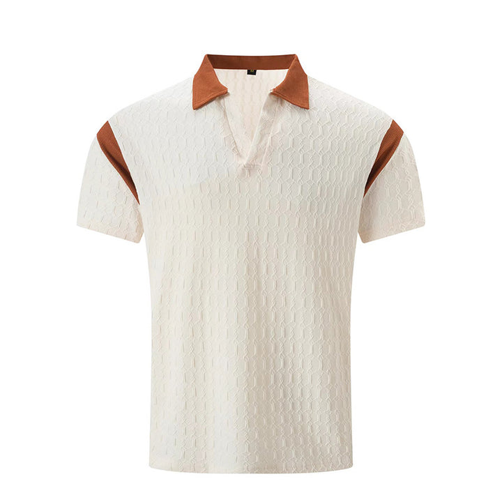 Herren Kurzarm Poloshirt mit strukturiertem Kragen und sportlichem Design Aliams
