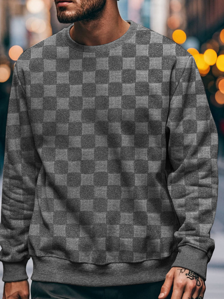 Herren Sweatshirt mit modernem Strukturdessin Aliams