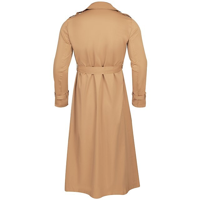 Herren eleganter Trenchcoat mit hochwertiger Verarbeitung und durchgehendem Futter Aliams