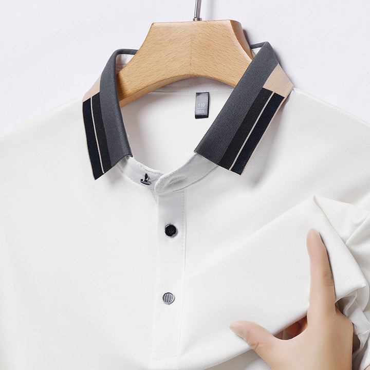 Herren stilvolles Poloshirt mit modernem Kragen und eleganten Akzenten Aliams