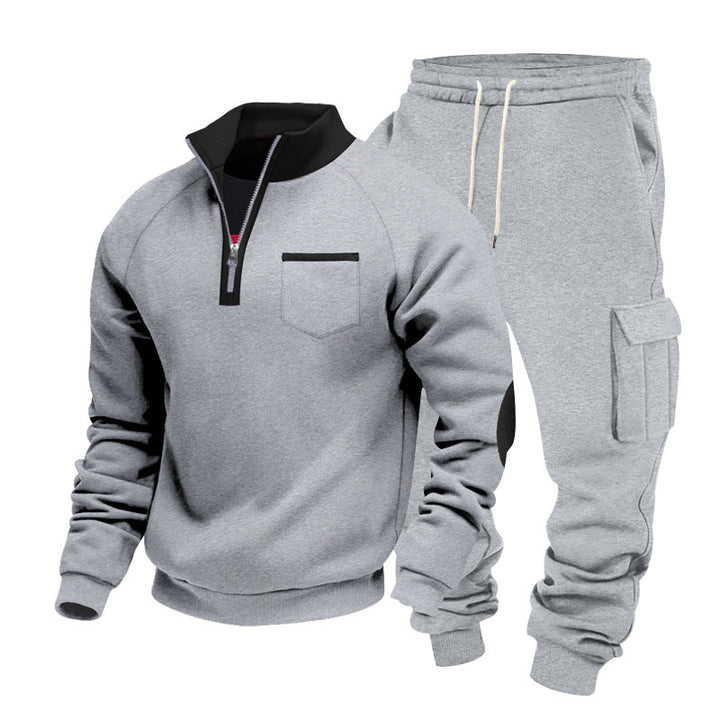 Herren Sportliches Hoodie-Set mit praktischer Taschenlösung Aliams