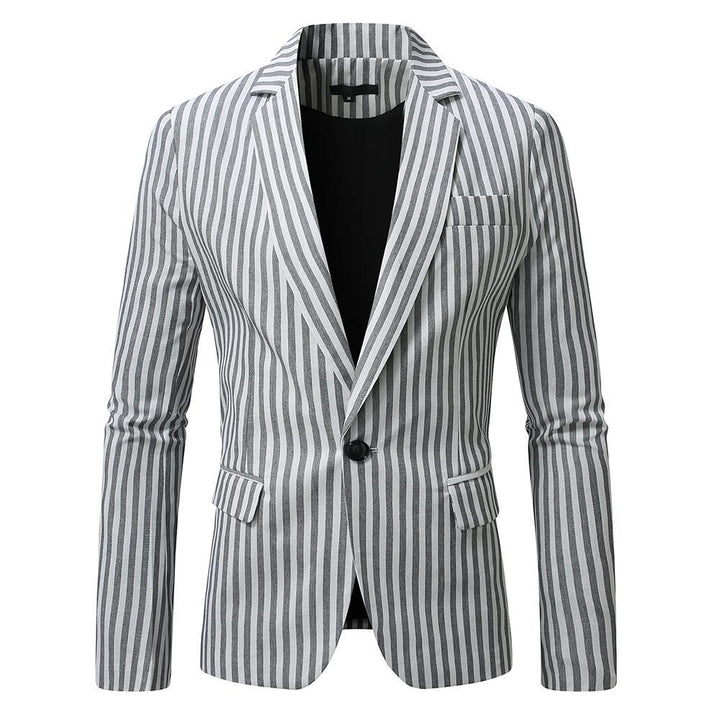 Herren eleganter Blazer mit feinen Streifen Aliams