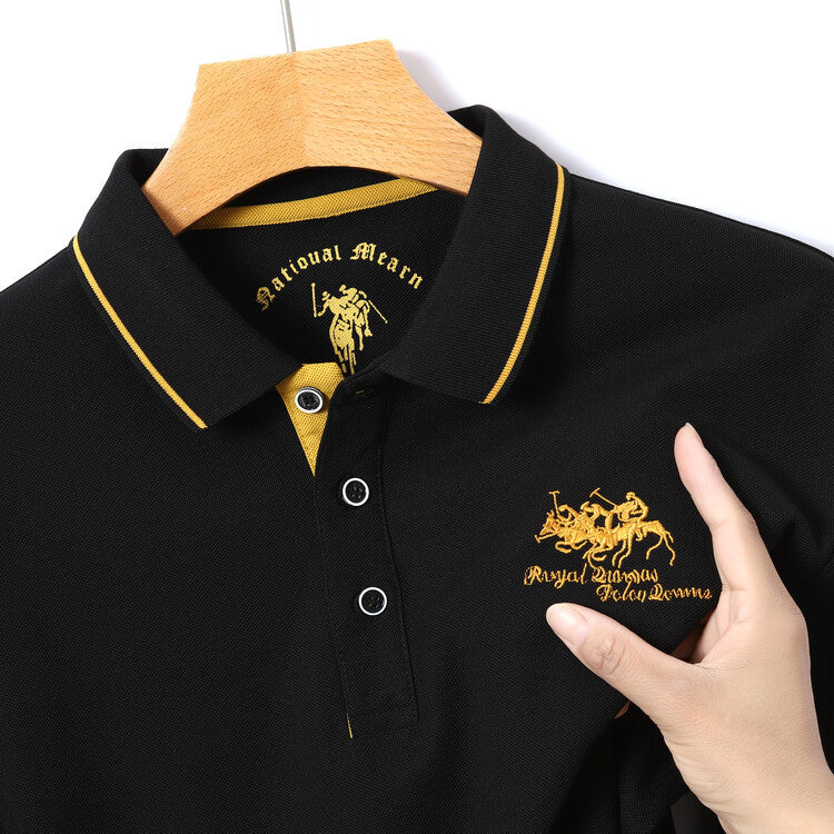 Herren Sportliches Poloshirt mit strukturiertem Kragen und atmungsaktiven Eigenschaften Aliams