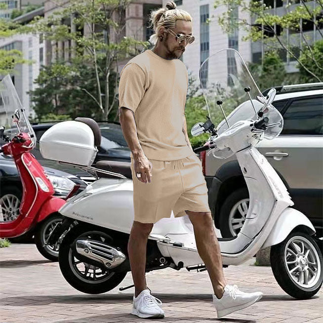 Herren stylisches Freizeit-Set aus atmungsaktivem Material und sportlichem Design Aliams