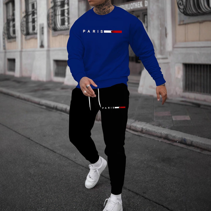 Herren Sportliches Freizeitset mit markantem Schriftzug Aliams